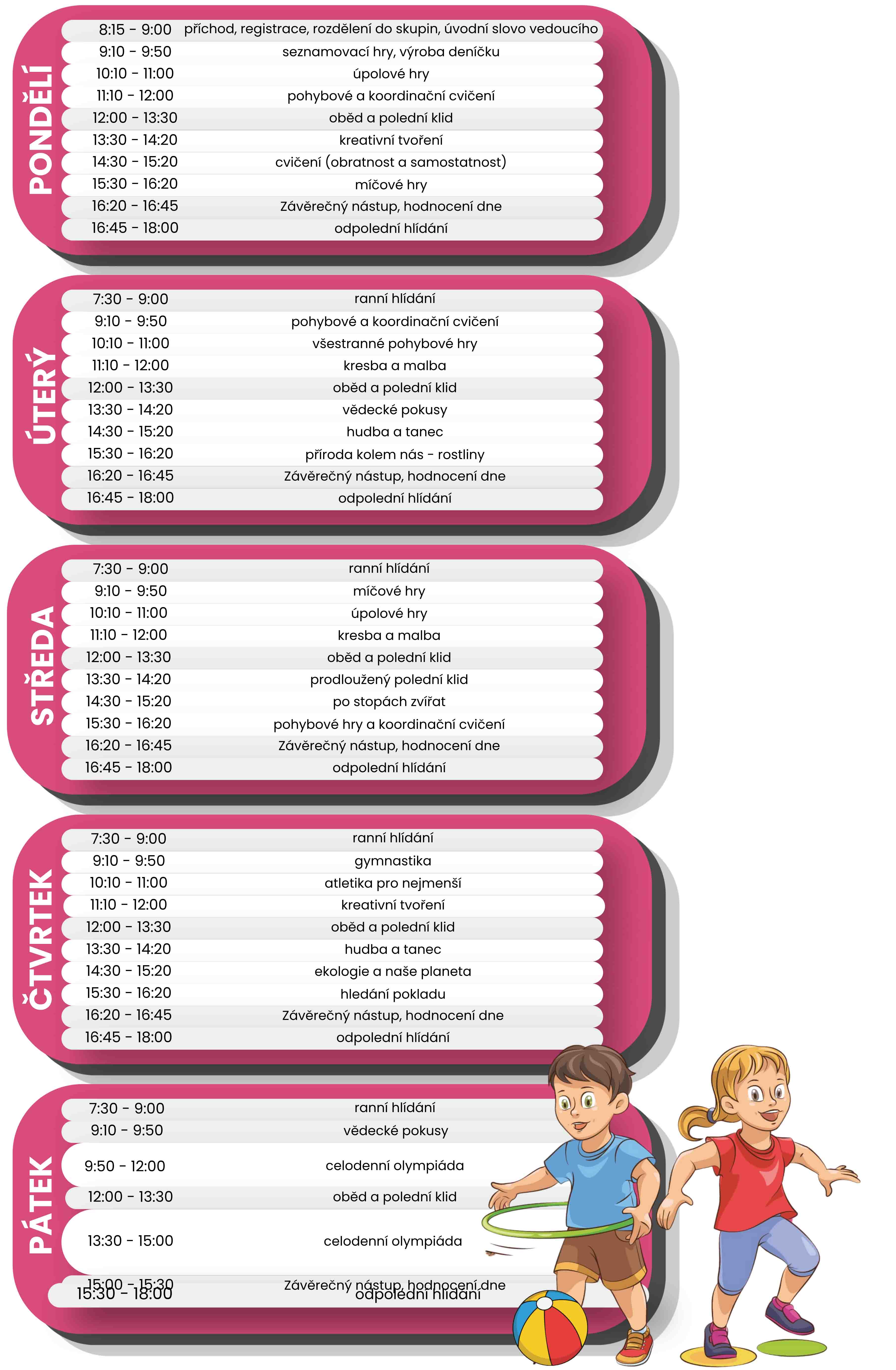 program tábora