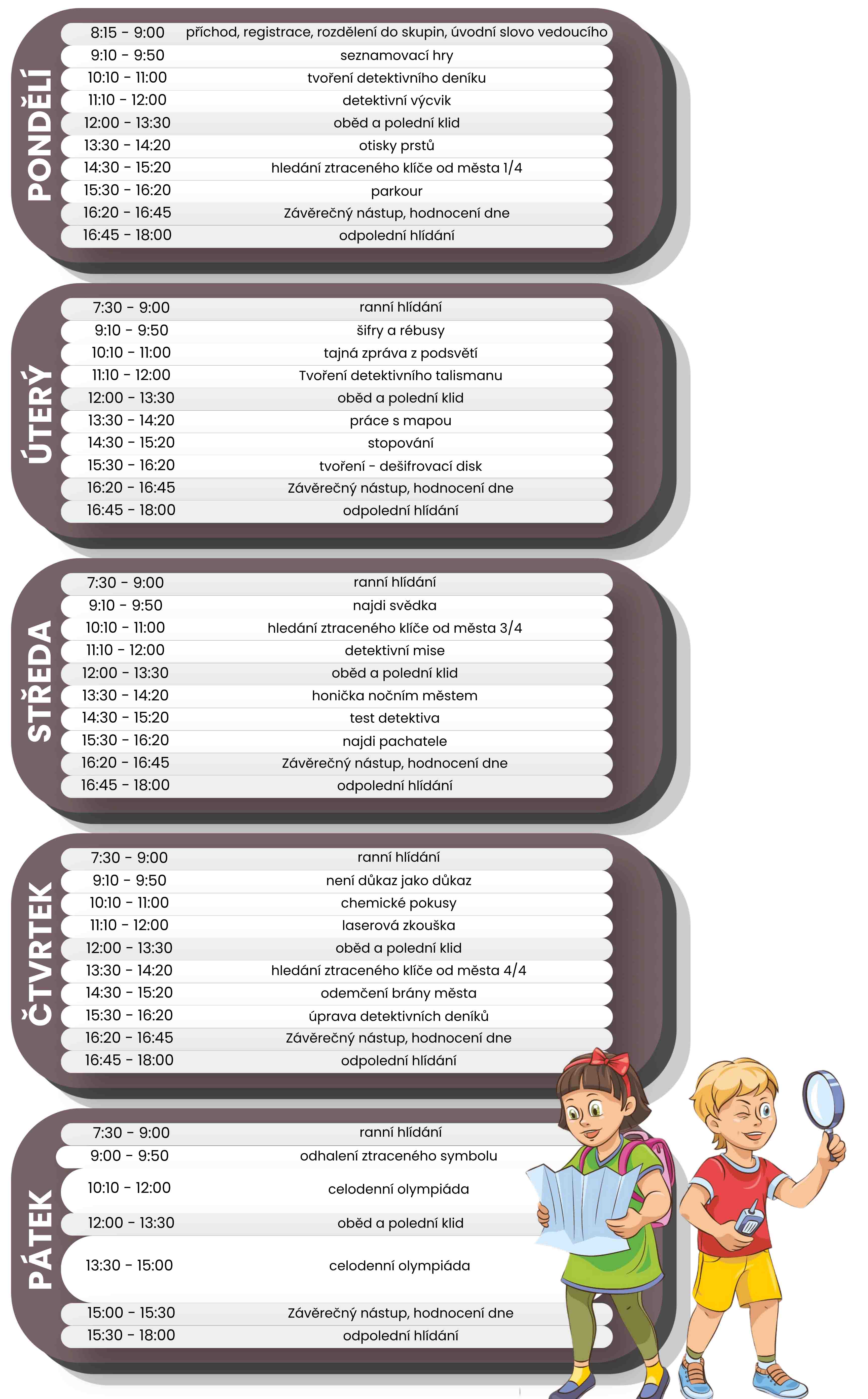 program tábora