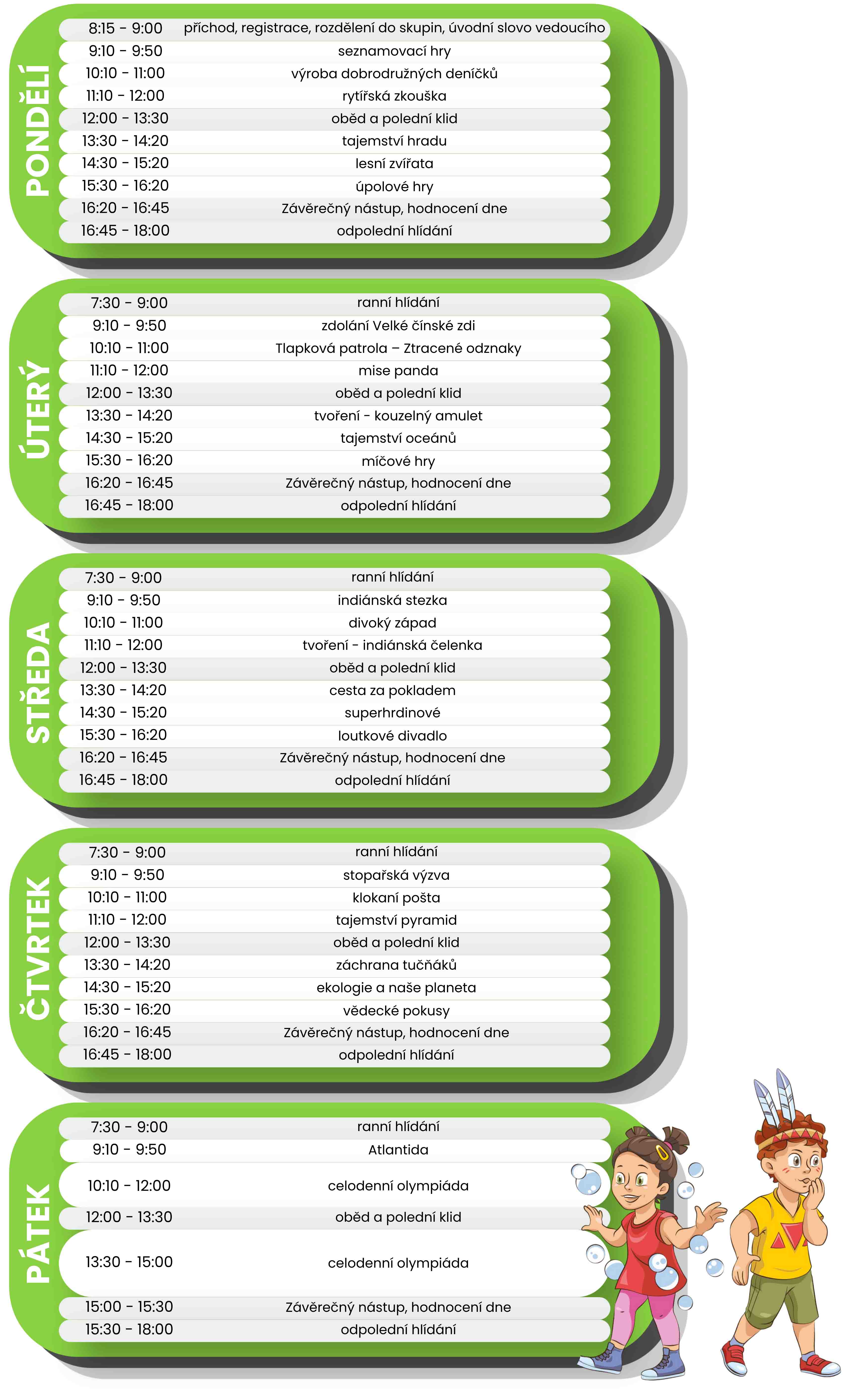 program tábora