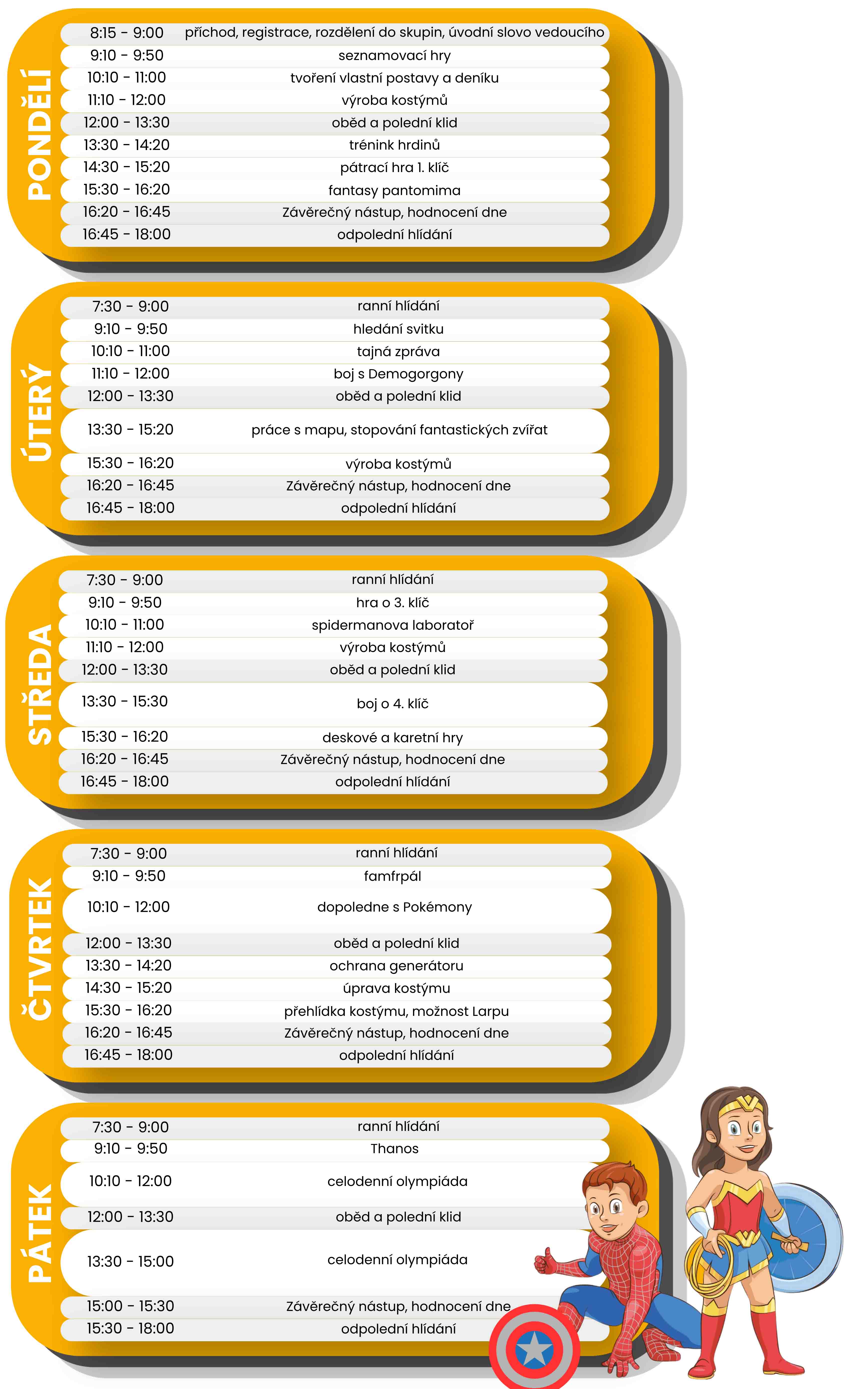 program tábora