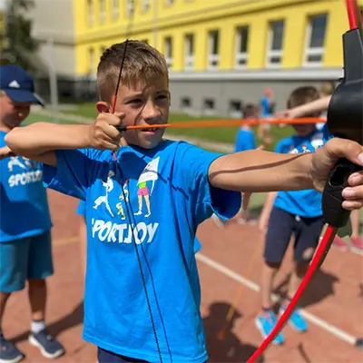 Děti při sportovním tréninku